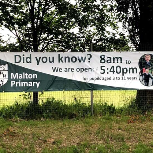 Business Hours, Banner, Information Sign
