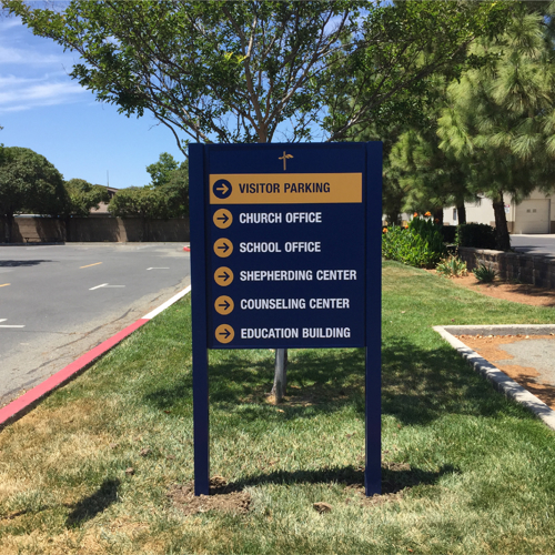 Church Wayfinding Sign