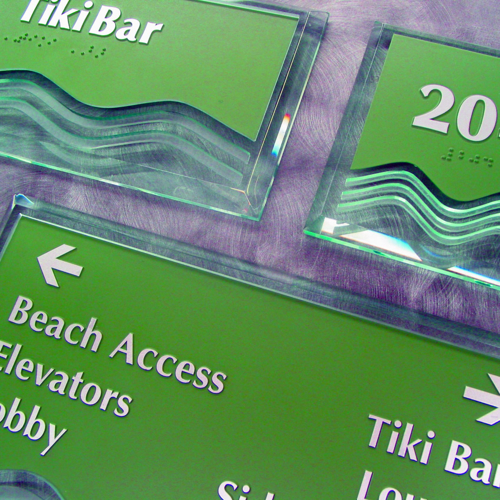 Directional Wall Graphics and Letter
