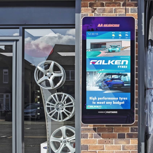Car Garage Digital Signage