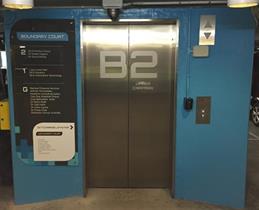 office elevator lettering and wall signs