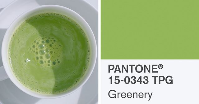 Pantone greenery