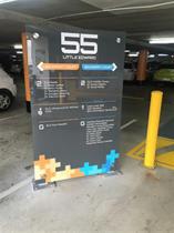 parking lot wayfinding sign