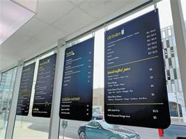 rebranded menu boards