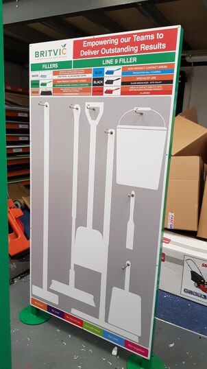 Britvic Rugby Free-Standing Shadow Board
