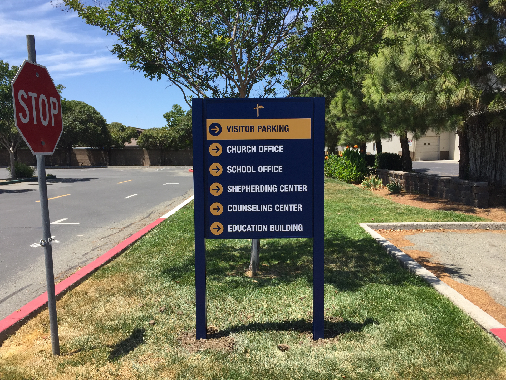 Church Parking Lot Signage