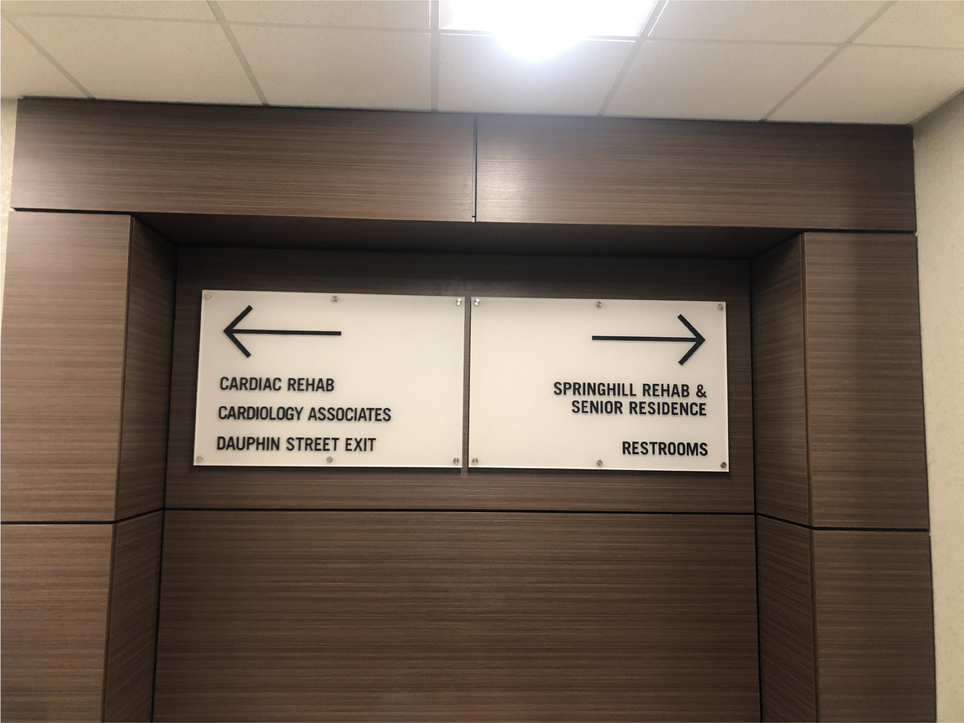 Hospital Interior Signage