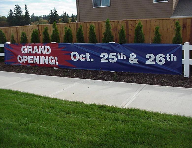 Grand opening banners