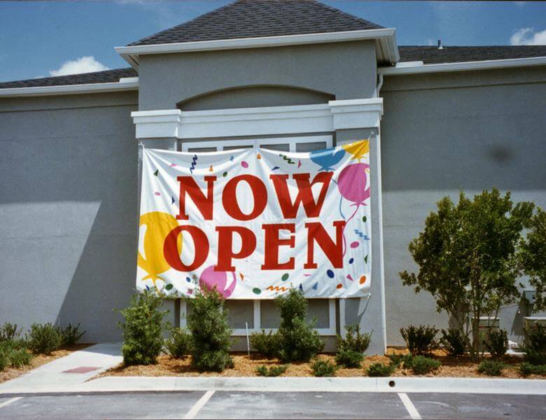 Now Open Outdoor Banners
