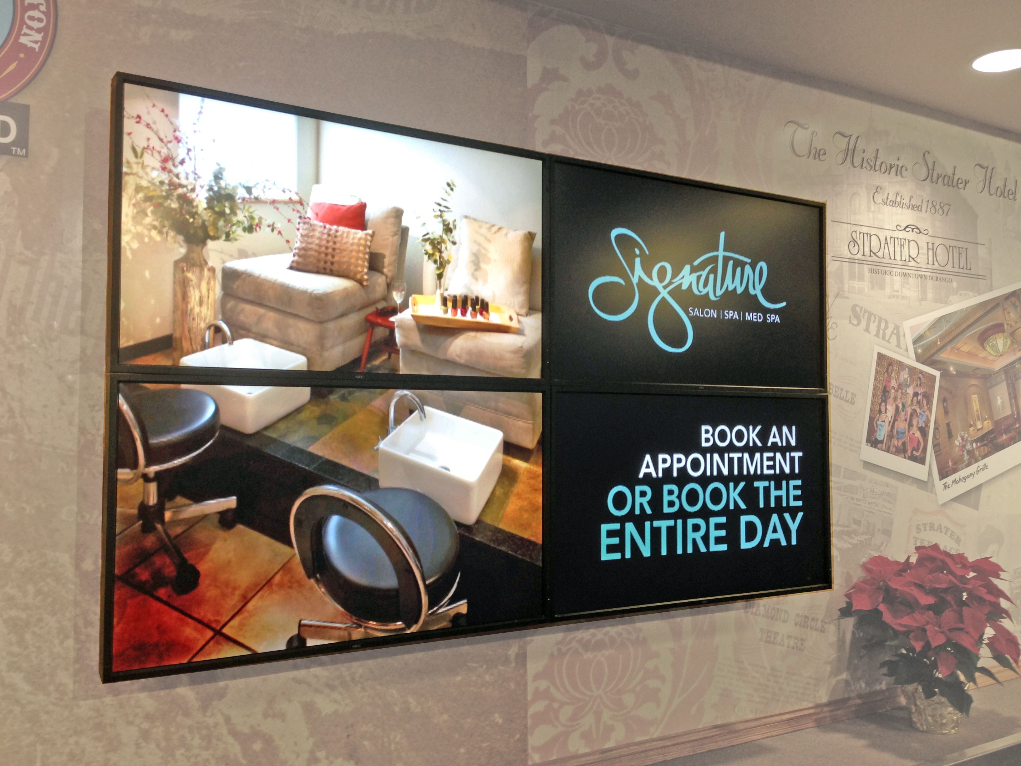 Salon digital Display Board