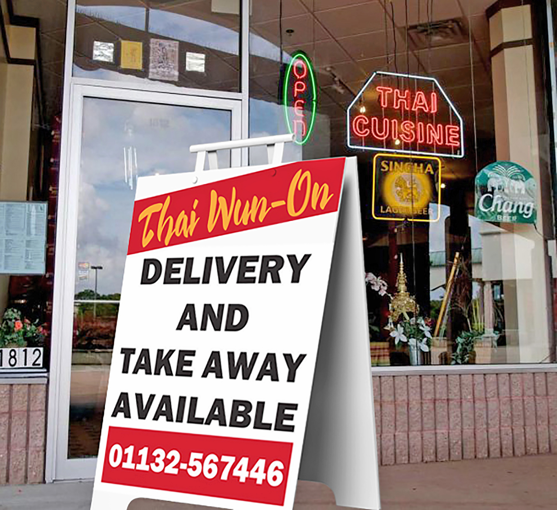 Delivery and Take-out A-Frame