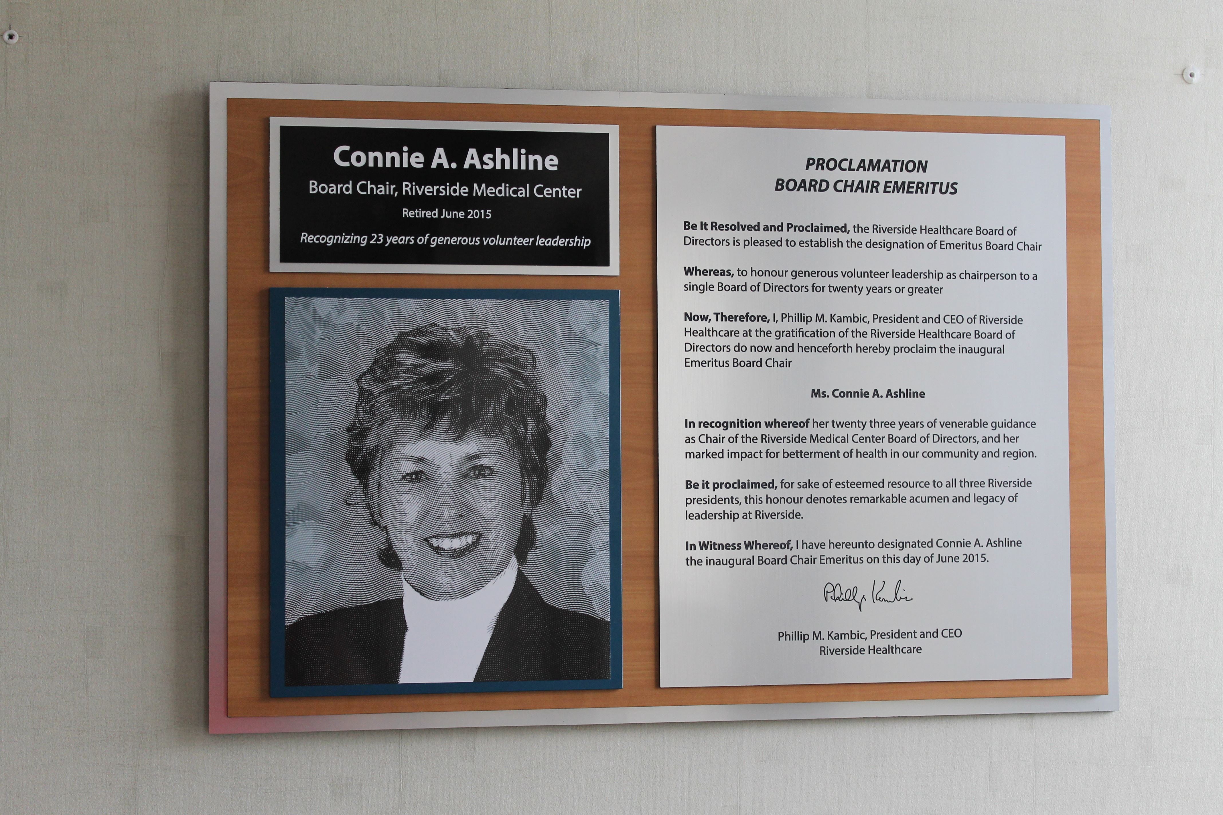 Recognition Plaque
