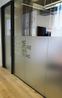 Frosted glass vinyl