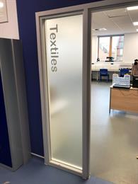 Forsted Vinyl Glass Panel