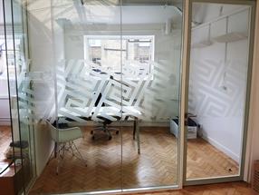Frosted Vinyl Glass Panel