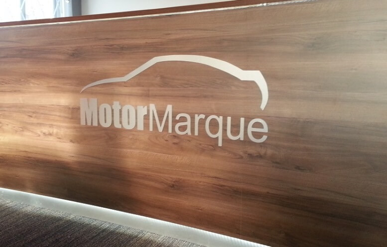 motor marque signage