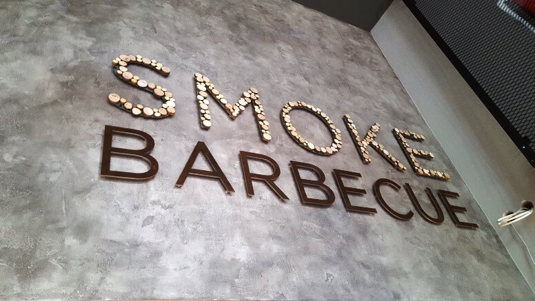 smoke barbecue signage