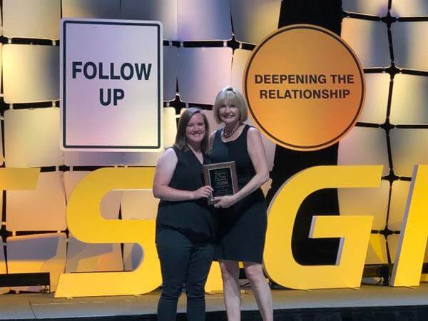 Nick an employee of Fastsign win an award