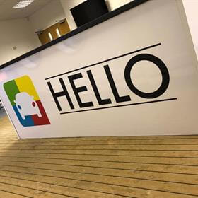 Reception Signage