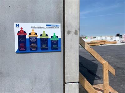 Holder Construction regulatory sign