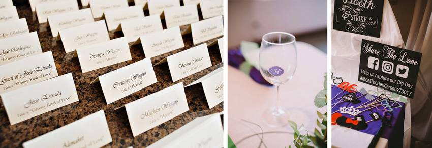 Wedding events cards
